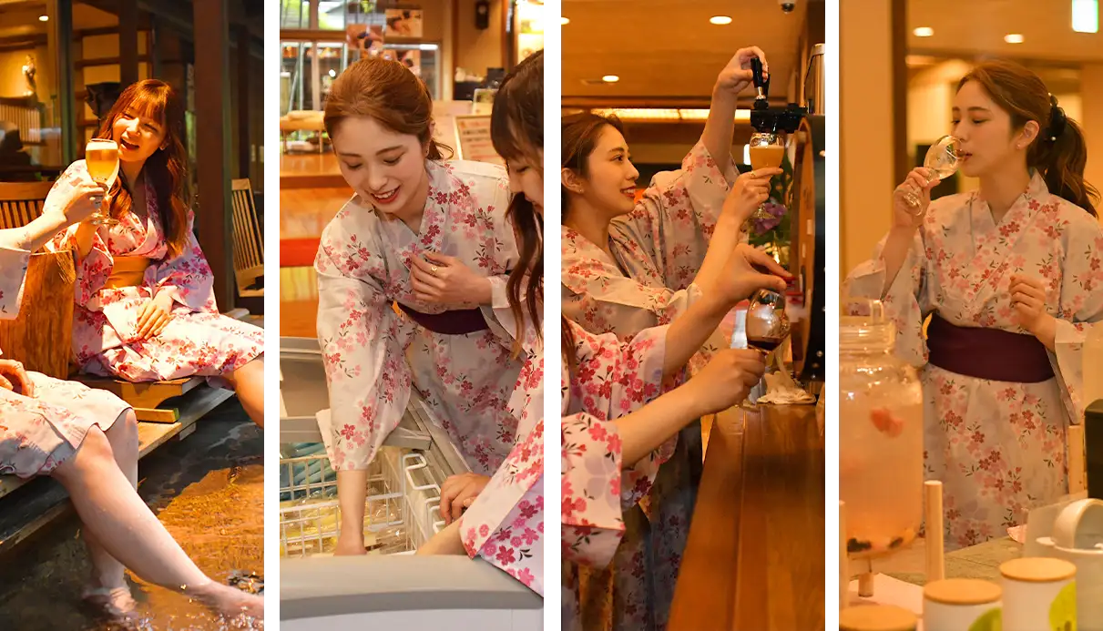 湯上りドリンクサービス